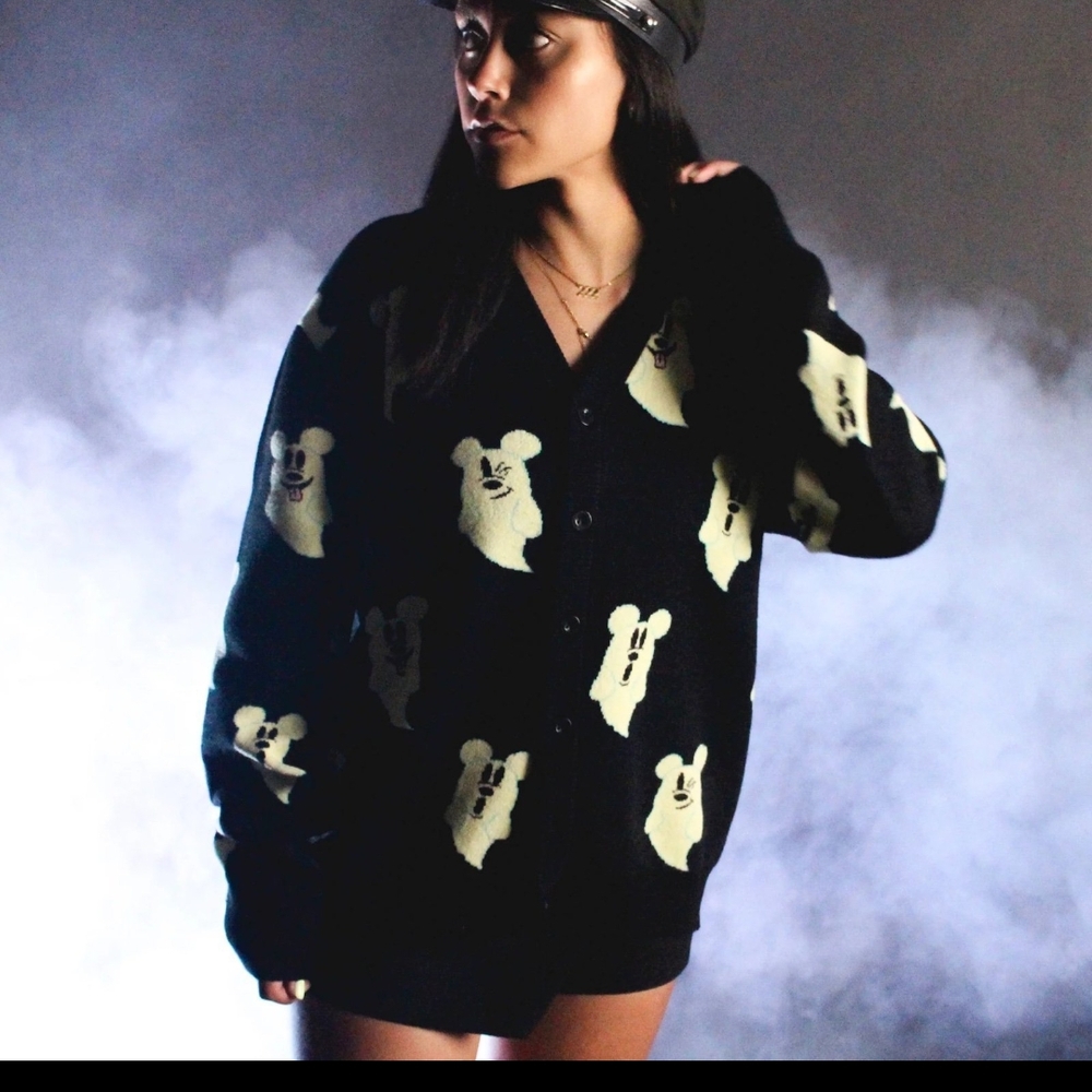 Cakeworthy Mickey Mouse Ghost Glow In The Dark Cardigan